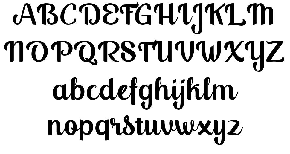 Raffina 字形 标本