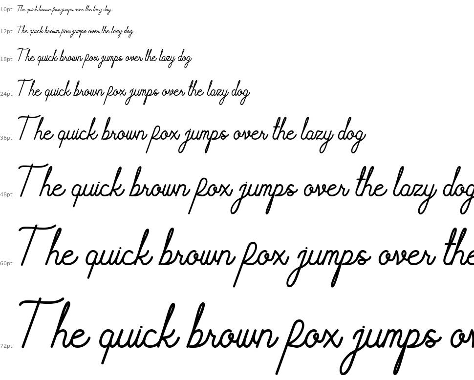 Rafflesian Poem font Waterfall