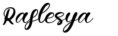 Raflesya шрифт