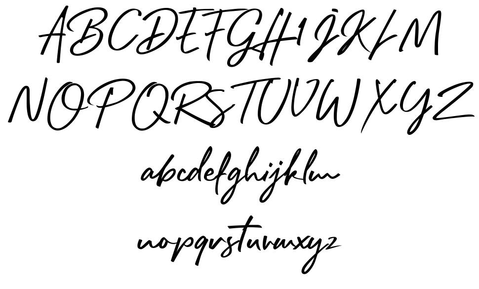 Rafttel Script font specimens