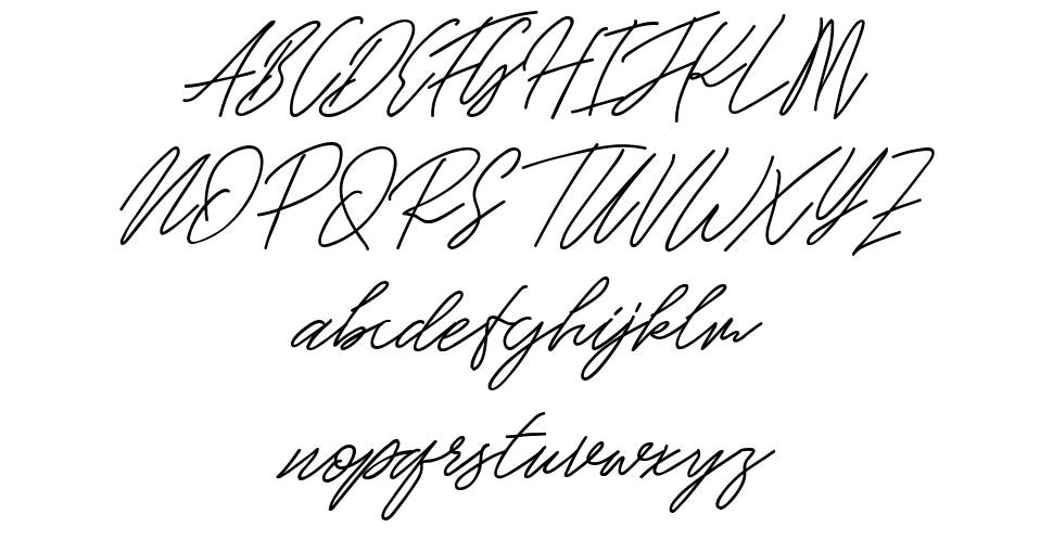 Raghen Script フォント 標本