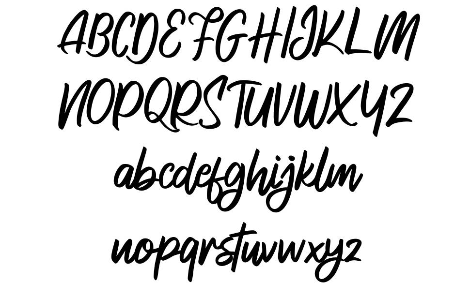 Ragilac font specimens