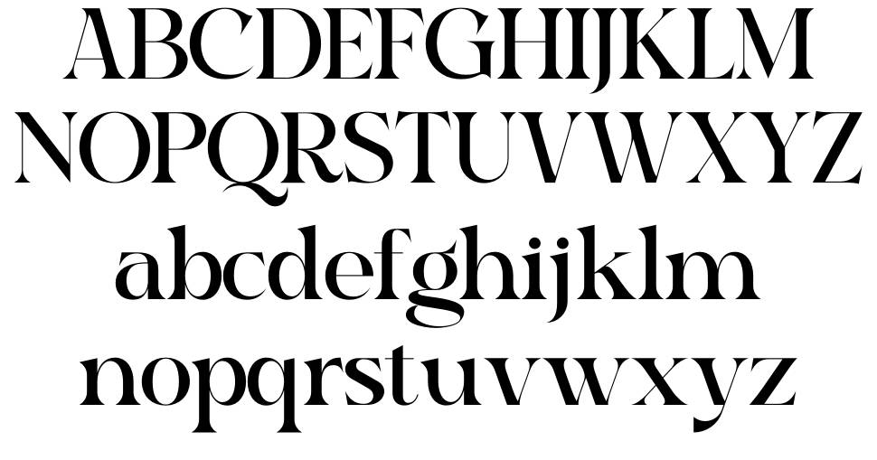 Raglika font specimens