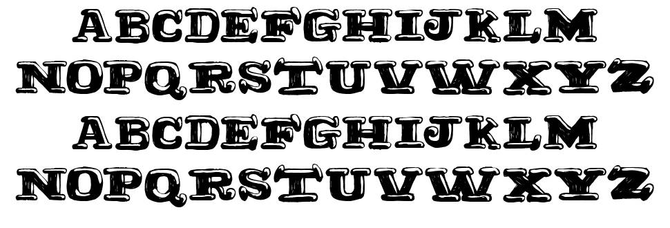 Ragtimer 字形 标本