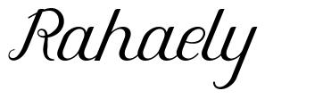 Rahaely schriftart