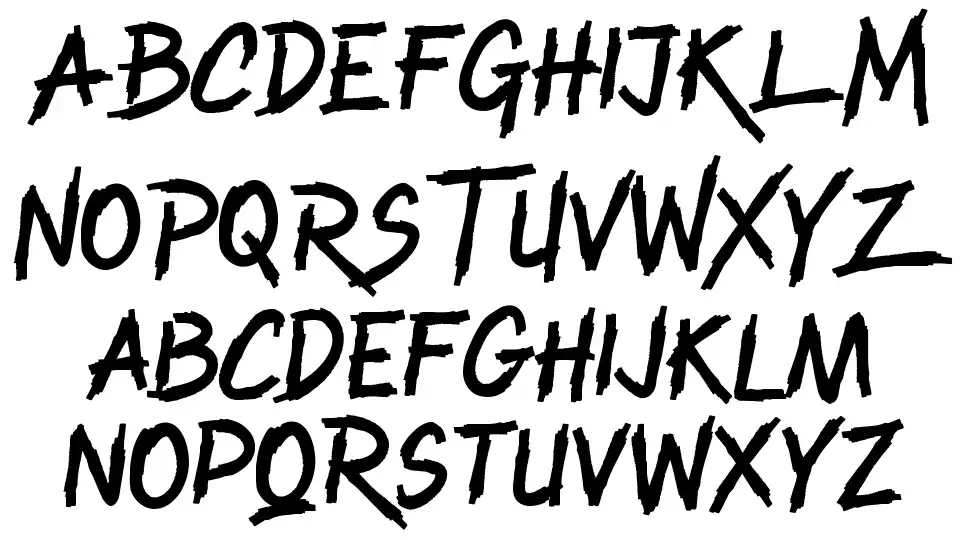 Raiden Kingfont specimens