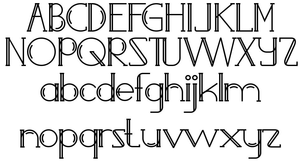 Rainray Serif písmo Exempláře