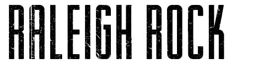 Raleigh Rock font