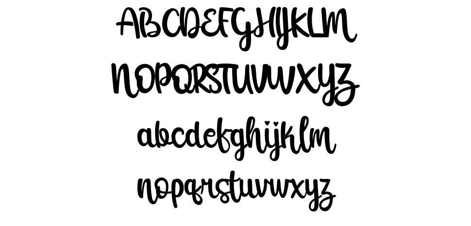 Raline font specimens