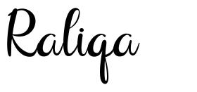 Raliqa шрифт