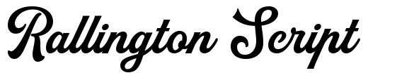 Rallington Script 字形