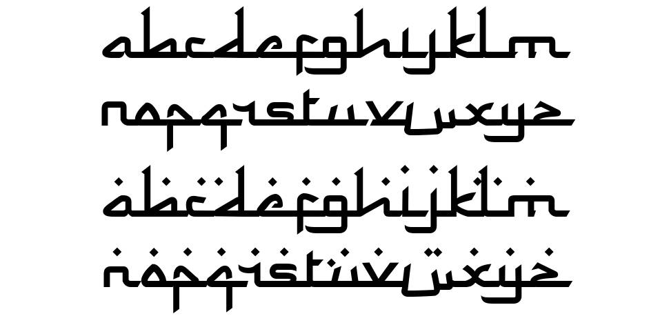 Rama dan Karim font Örnekler