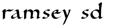 Ramsey SD font