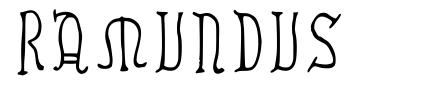 Ramundus шрифт