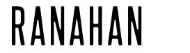 Ranahan шрифт