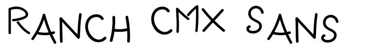 Ranch CMX Sans písmo