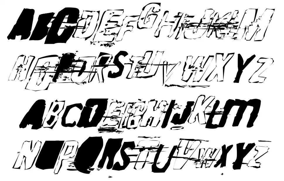 Random Change In Mood font specimens