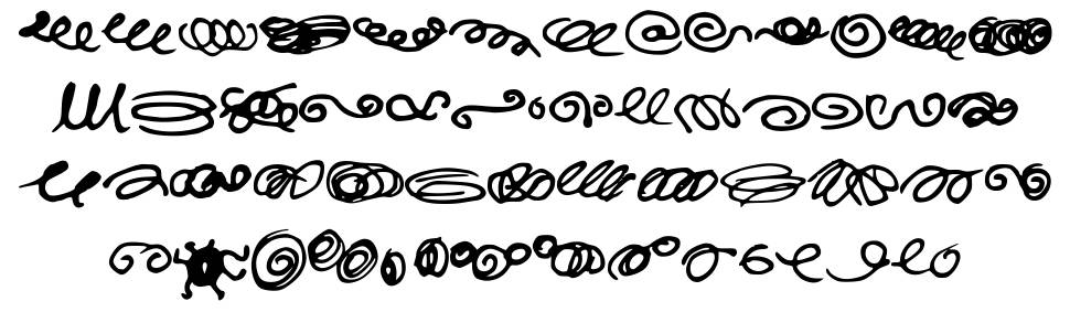 Random Swirls 字形 标本