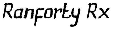 Ranforty Rx шрифт