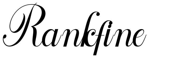 Rankfine 字形