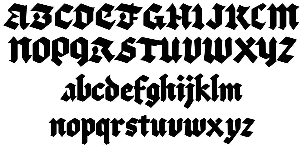 Ransite Medieval font specimens