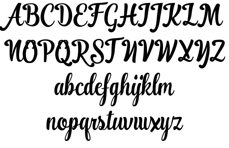 Ranykinaya font specimens