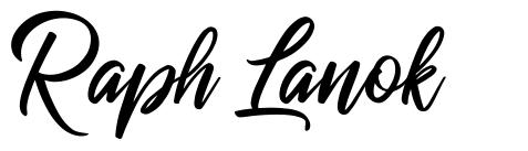 Raph Lanok schriftart