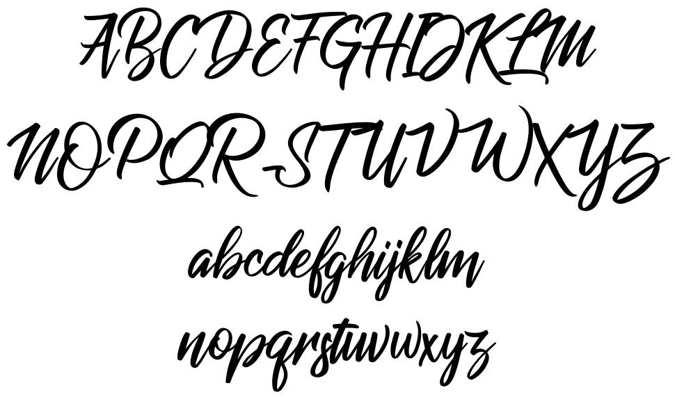 Raph Lanok schriftart vorschau