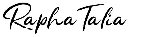 Rapha Talia schriftart