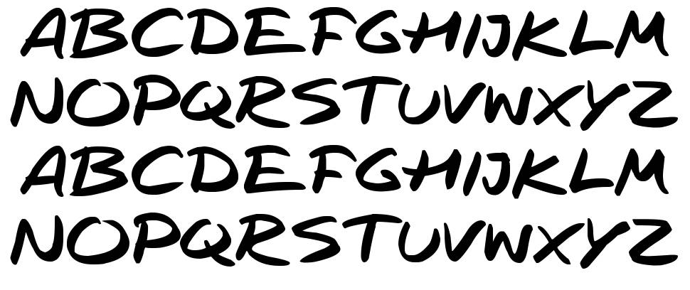 Rapid Inks font Örnekler