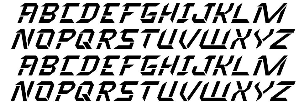 Rapidtech font specimens