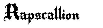 Rapscallion font