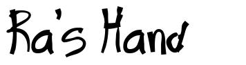 Ra's Hand font