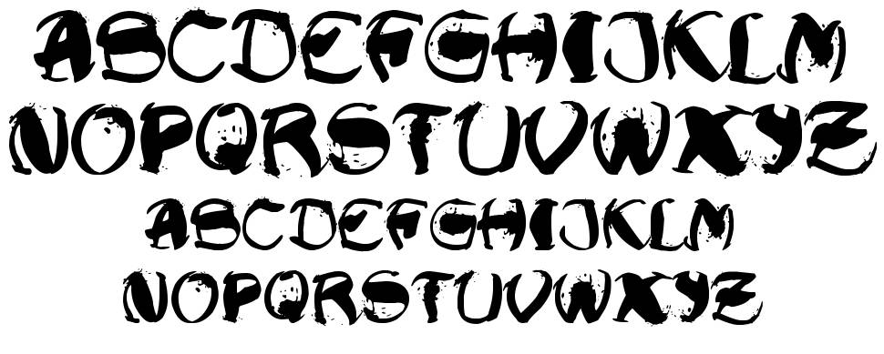 Raslani Shaashimov font specimens