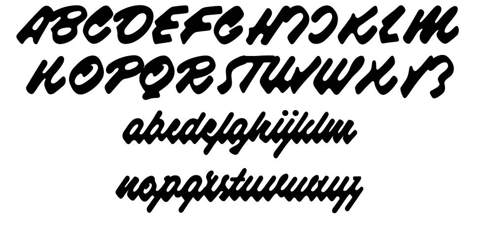 Raspberry Script font specimens