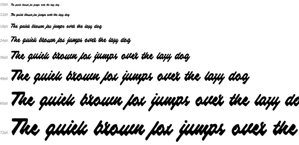 Raspberry Script font Şelale