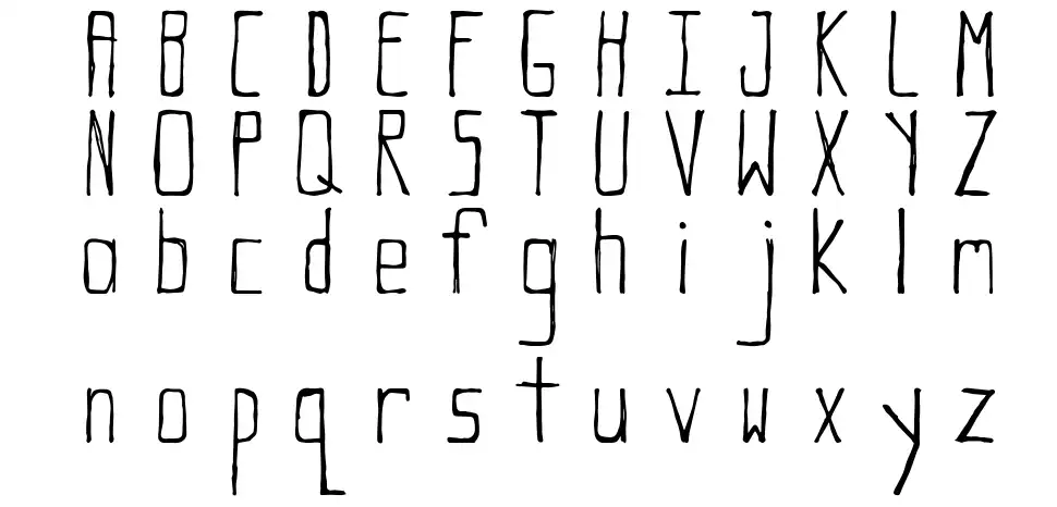 Rat Scratch Tallfont specimens