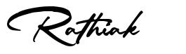 Rathiak шрифт