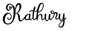 Rathury schriftart