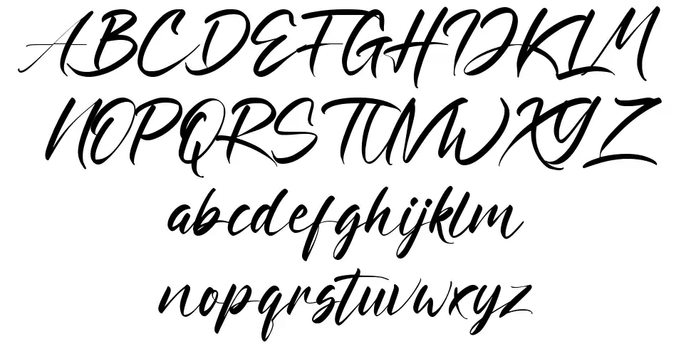 Ratri Volutten font specimens