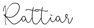 Rattiar schriftart