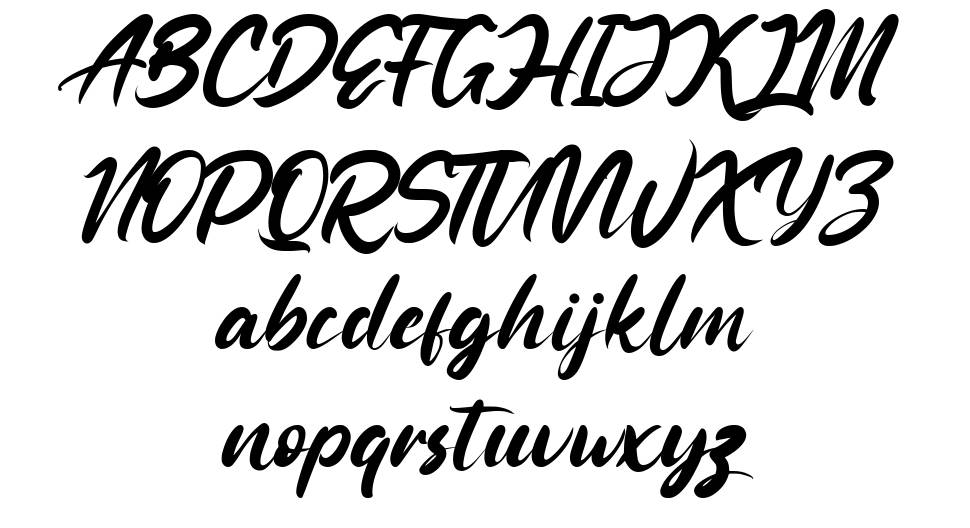 Rattoney font specimens