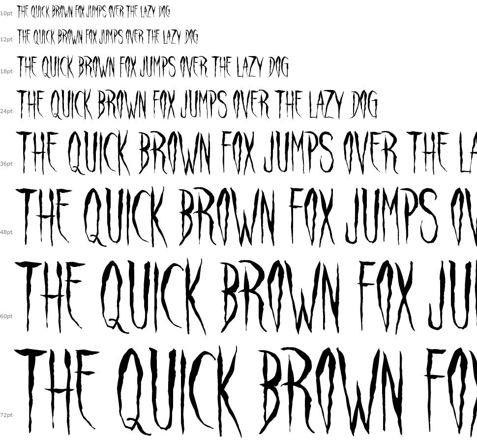 Raven Song font Waterfall
