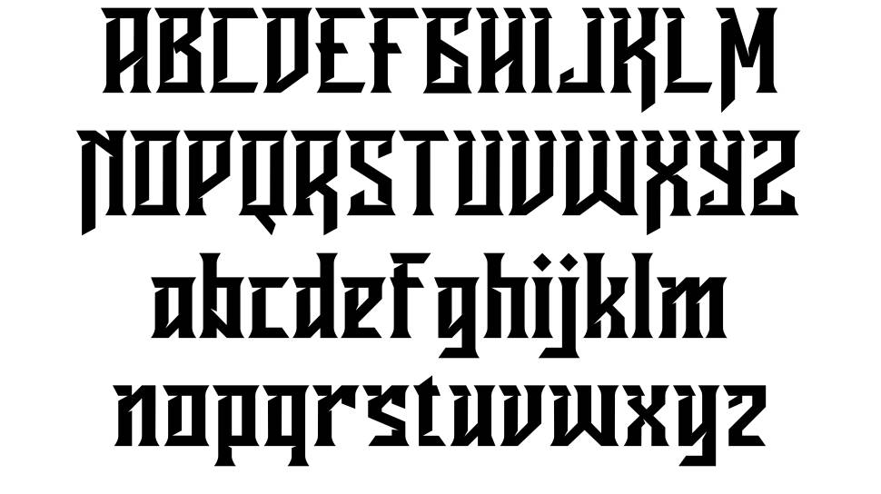 Ravenborg písmo Exempláře