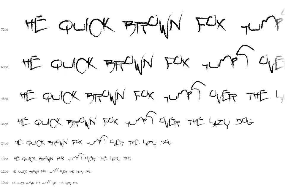 Raw font Şelale