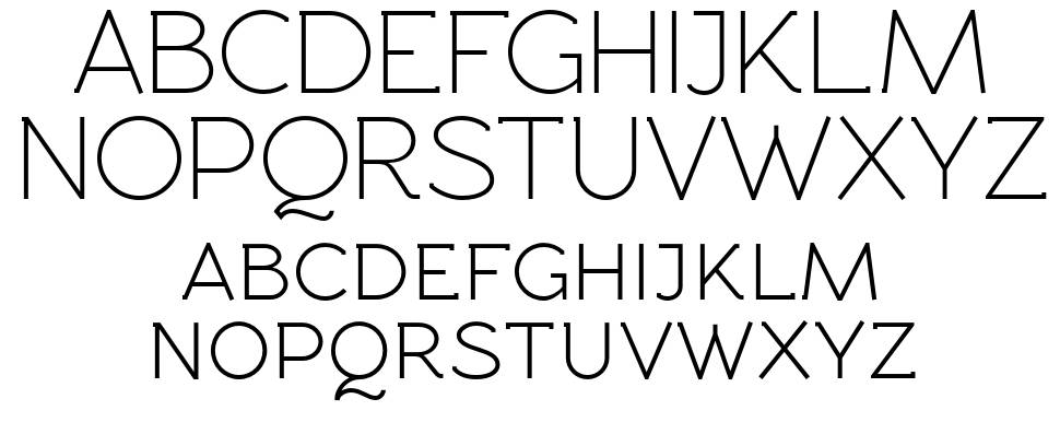 Rawengulk font specimens