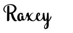 Raxey шрифт