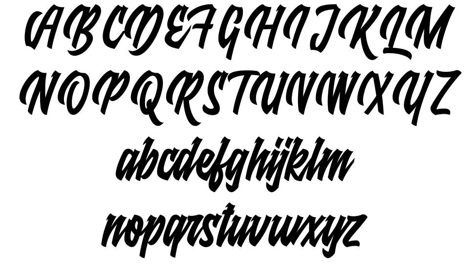 Raydric font specimens