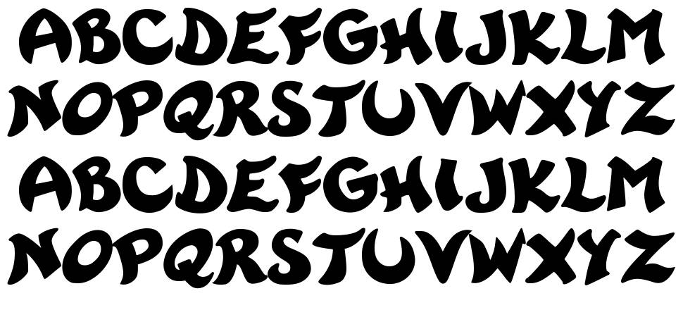 Rayman 2 font specimens