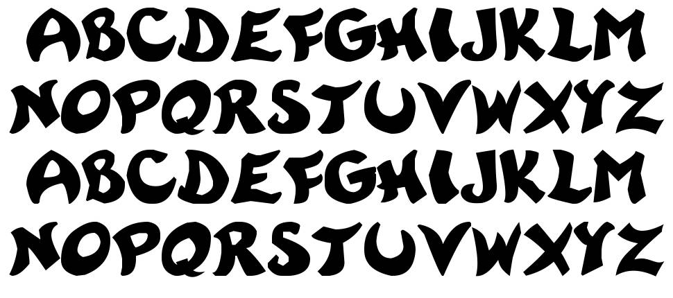 Rayman Adventures font specimens